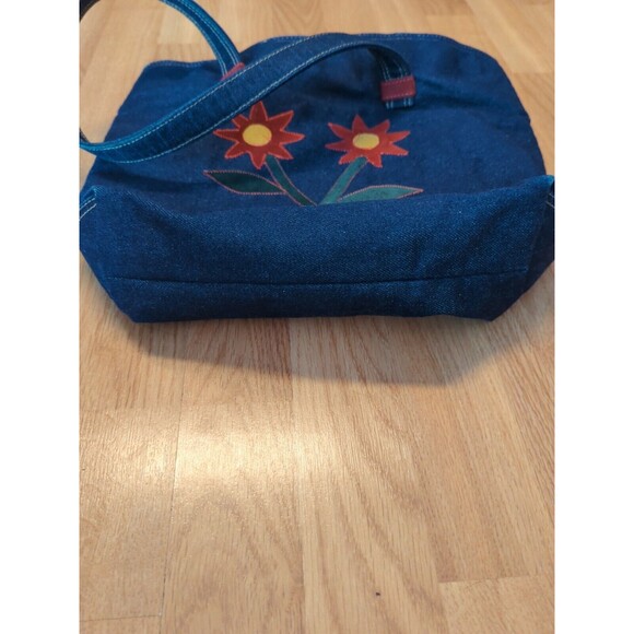 Amy 8 Chan New York Tote Bag Denim Flowers Floral - Picture 10 of 10